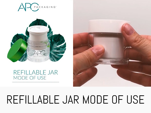 REFILLABLE JAR MODE OF USE