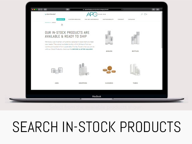 SEARCH UNDECORATES STOCK PACKAGING PRODUCTS